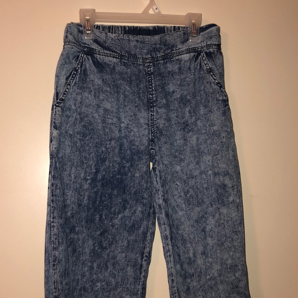 Denim Looking Palazzo Pants